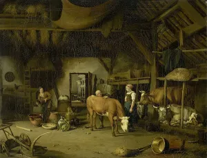 High Ceiling Prints: Peasant Interior, c.1830-c.1860. Creator: James de Rijk