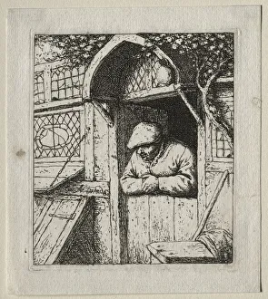 Peasant Leaning in His Doorway. Creator: Adriaen van Ostade (Dutch, 1610-1684)
