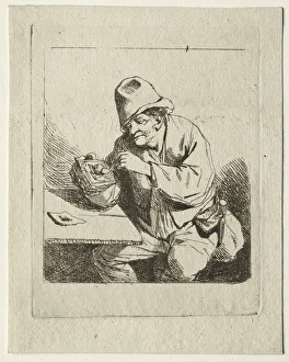 Peasant Lighting his Pipe, mid 1600s. Creator: Cornelis Pietersz Bega (Dutch Peasant Lighting his Pipe, mid 1600s. Creator: Cornelis Pietersz Bega (Dutch