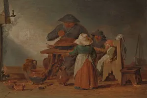 Spoon Prints: Peasant Meal, c.1625-c.1635. Creator: Jan Jansz Buesem
