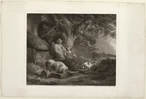 Peasant and Pigs, 1803. Creator: John Raphael Smith