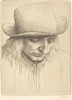 Peasant in a Round Hat (Paysan avec chapeau rond). Creator: Alphonse Legros Peasant in a Round Hat (Paysan avec chapeau rond). Creator: Alphonse Legros