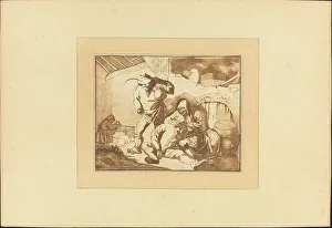 Revelry Prints: Peasant Scene, published 1782. Creator: Maria Catharina Prestel