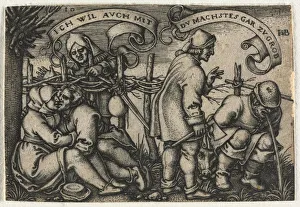 1500 1550 Prints: The Peasant Wedding or the Twelve Months: No. 10, 1546. Creator: Hans Sebald Beham (German