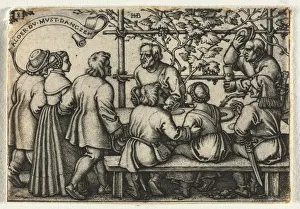 1500 1550 Prints: The Peasant Wedding or the Twelve Months: No. 8, 1546. Creator: Hans Sebald Beham (German
