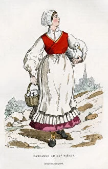 Images Dated 21st September 2009: Peasant woman, 15th century (1882-1884)