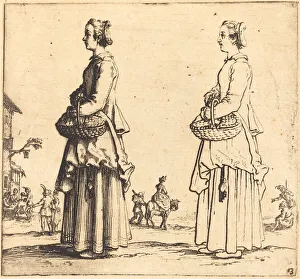 Peasant Woman with Basket, in Profile, Facing Left, 1617 and 1621 Peasant Woman with Basket, in Profile, Facing Left, 1617 and 1621