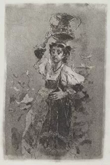 Carrying On Head Collection: Peasant Woman of the Campagna [Ciociara], 1870s. Creator: Mose, Bianchi