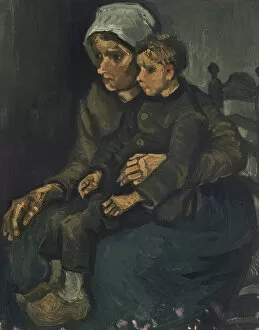 Gogh Collection: Peasant Woman with Child on her Lap, 1885. Creator: Gogh, Vincent, van (1853-1890)