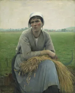 Normandy Prints: Peasant Woman from Normandy, 1889. Creator: Asta Norregaard
