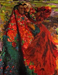 Malyavin Gallery: Peasant Women, 1905. Artist: Malyavin, Filipp Andreyevich (1869-1940)