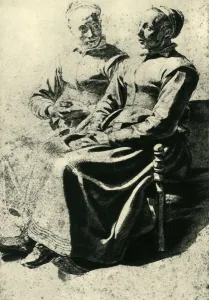 Bernhard Degenhart Gallery: Two peasant women, mid 17th century, (1943). Creator: Mathieu Le Nain