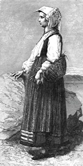 Bates Hw Prints: Peasant Women of Spezia; The Gulf of Spezia, 1875. Creator: Unknown