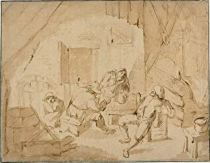 Isack Van Ostade Prints: Peasants Drinking, n.d. Creator: Isaac van Ostade