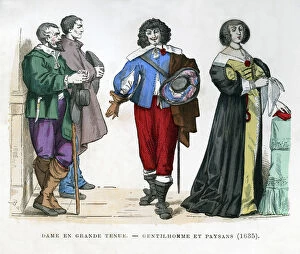 Images Dated 28th May 2009: Peasants, a gentleman and a lady, 1635 (1882-1884)