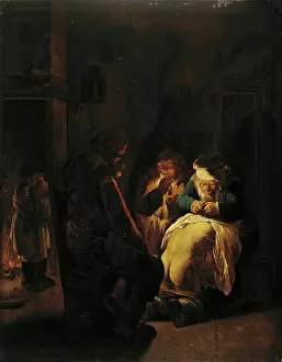 Class Prints: Peasants in the Interior (Family Scene), 1630. Creator: Andries Dirksz Both