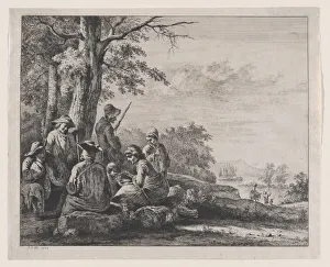 Fourth State Of Four Prints: Peasants Resting, 1803. Creator: Jean-Jacques de Boissieu