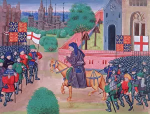 The Peasants Revolt, c1469-c1480. Creator: Unknown.<br> The Peasants Revolt, c1469-c1480. Creator: Unknown