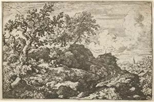 Allart Van Gallery: The Two Peasants Seated on the Hill, 17th century. Creator: Allart van Everdingen