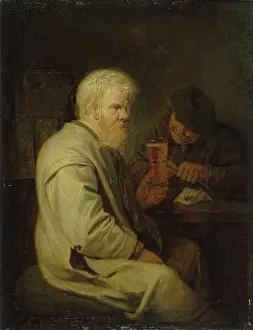 David Prints: Peasants in a Tavern, 1640. Creators: David Ryckaert III, Adriaen Brouwer