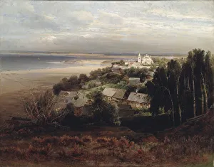 The Pechersky Ascension Monastery near Nizhny Novgorod, 1871. Artist: Savrasov, Alexei Kondratyevich (1830-1897)