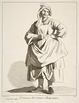Caylus Gallery: Peddler of Old Hats, 1742. Creator: Caylus, Anne-Claude-Philippe de