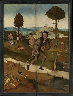 Bosch Gallery: The Peddler (The Haywain Triptych, reverse). Artist: Bosch, Hieronymus (c. 1450-1516)
