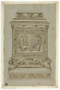 Arianna Prints: Pedestal with Relief of the Triumph of Ariadne, n.d. Creator: Giuseppe Maria Mazzuoli