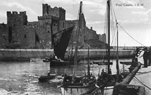 Chess Piece Prints: Peel castle, Isle of Man, 20th century