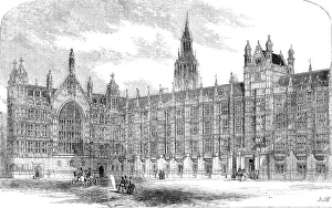 Barry Sir Charles Prints: The Peers-Front, New Palace of Westminster