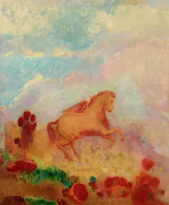Pegasus. Creator: Redon, Odilon (1840-1916)