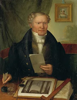 Inkpot Prints: Pehr Axel Nystrom, 1793-1868, 1832. Creator: Erik Wahlbergson