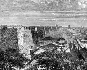 Pekings old city walls, China, 19th century. Artist: Taylor