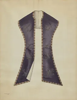 Trim Prints: Pelerine, 1935/1942. Creator: Virginia Berge