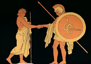 Jason Gallery: Pelias Sending Forth Jason, 1880. Artist: Antique