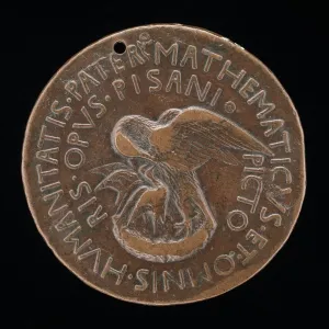 Antonio Di Puccio Pisano Gallery: Pelican in Her Piety [reverse], c. 1446. Creator: Pisanello