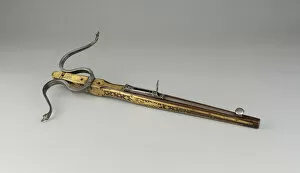 Crossbow Gallery: Pellet Crossbow, Europe, 1580 / 1610. Creator: Unknown