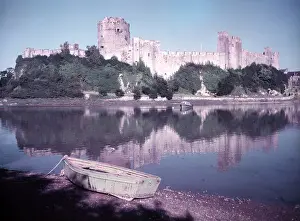 Rowing Boat Prints: Pembroke Castle, Pembrokeshire, c1955. Creator: Arthur Charles Kirby Ware