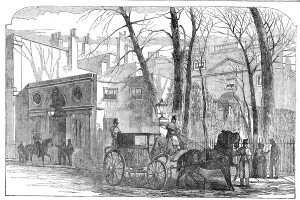 Pembroke-House, Whitehall-Gardens, the Office of the Minister-at-War, 1854. Creator: Unknown