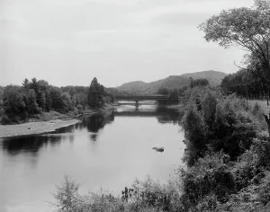 Plymouth Prints: Pemigwasset [sic] River and Holderness bridge