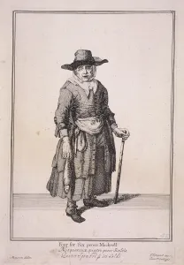 Marcellus Laroon Prints: Four for Six pence Mackrell, Cries of London, (1688?)