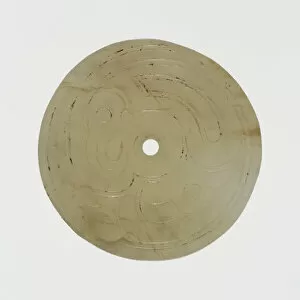 Chou Dynasty Gallery: Pendant Disc, Western Zhou period, 10th / 9th century B.C. Creator: Unknown