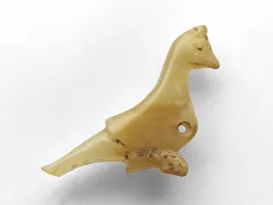 Jade Nephrite Prints: Pendant in the form of a bird, Late Shang dynasty, ca. 1300-ca. 1050 BCE