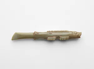 Jade Nephrite Prints: Pendant in the form of a fish, Late Shang dynasty, ca. 1300-ca. 1050 BCE