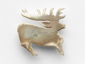 Jade Nephrite Prints: Pendant in the form of a stag, Western Zhou dynasty, ca. 1050-ca. 950 BCE