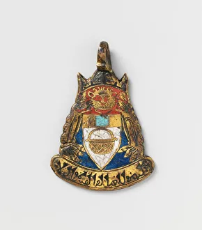 Tack Prints: Pendant for Horse Trappings, Spanish, 15th century. Creator: Unknown