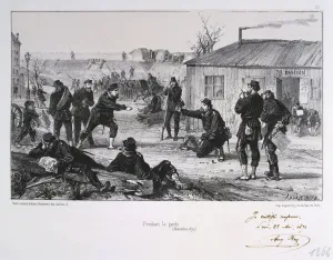 Clement Auguste Andrieux Prints: Pendant la garde, Siege of Paris