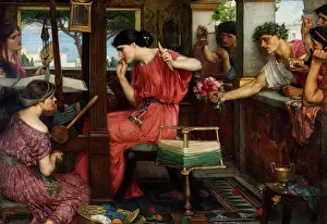 Faithful Prints: Penelope and the Suitors, 1911-1912. Creator: John William Waterhouse