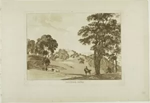 Aquatintaquatint On Cream Laid Paper Gallery: Penesawr Castle, 1776. Creator: Paul Sandby