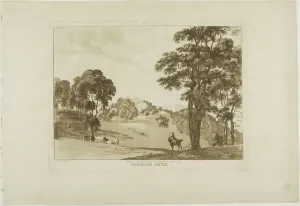 Aquatintaquatint On Cream Laid Paper Gallery: Penesawr Castle, 1776. Creator: Paul Sandby
